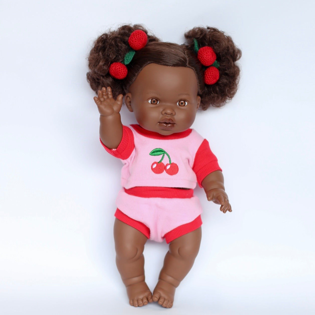 Cherry top + Bloomer shorts set ex GST π