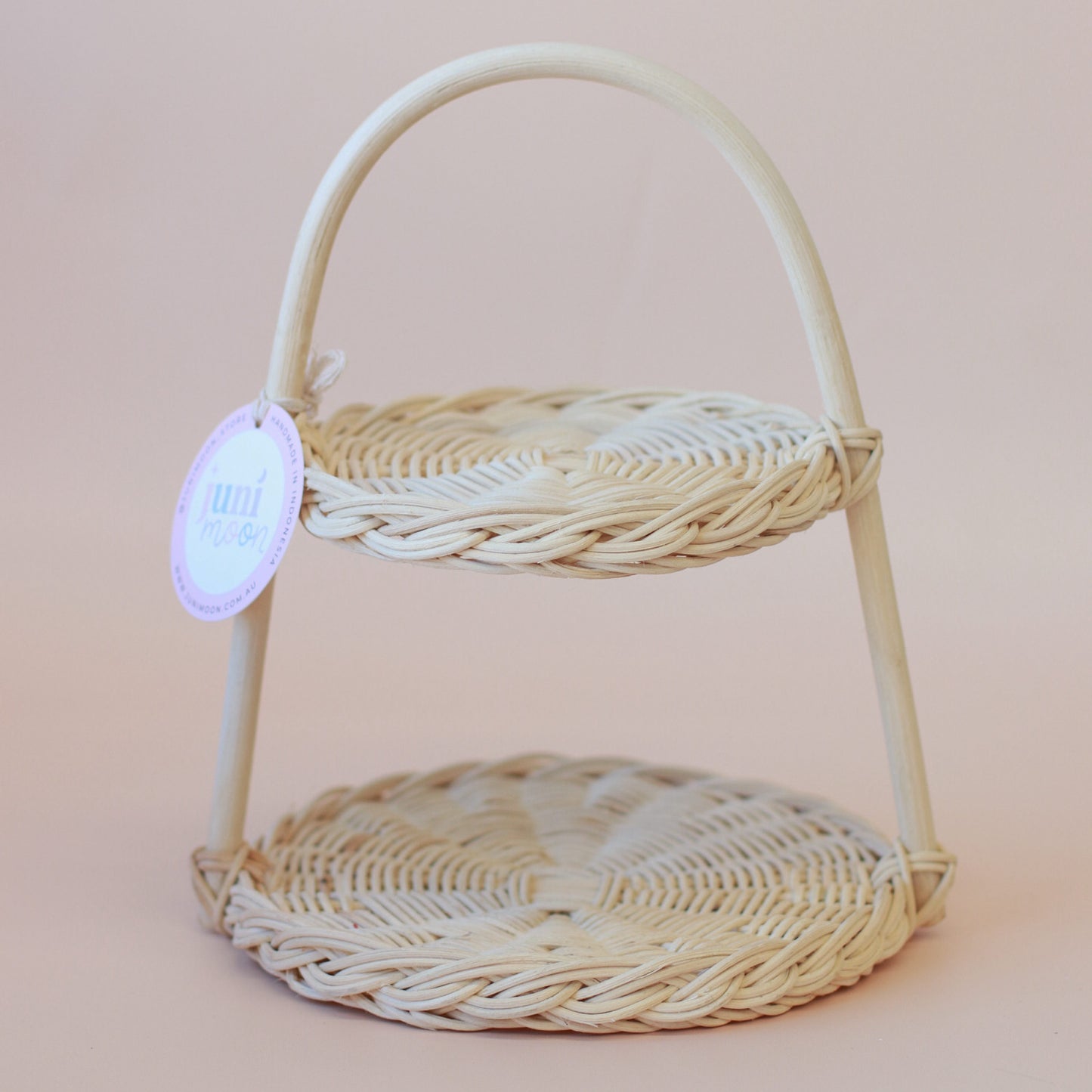 Wholesale Siena tiered Rattan cake stand