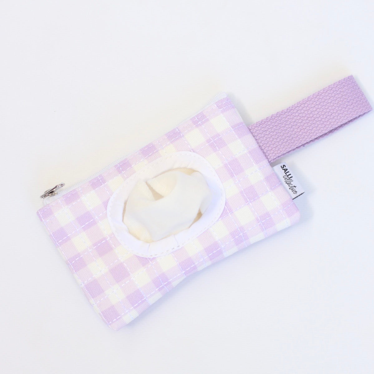 Baby Doll play wipes - Lilac Gingham ex GST