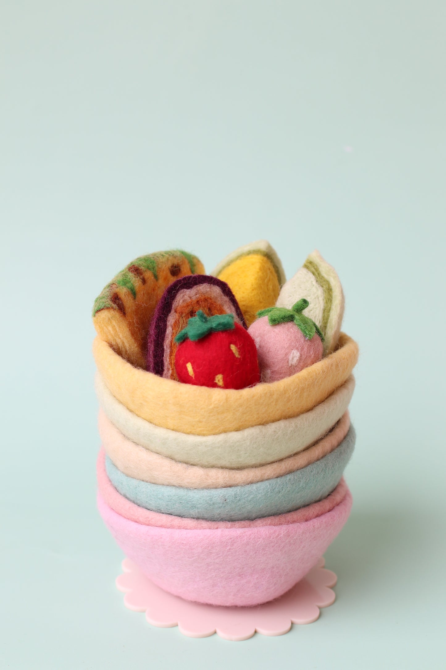 Fruit salad sets - choose your bowl colour