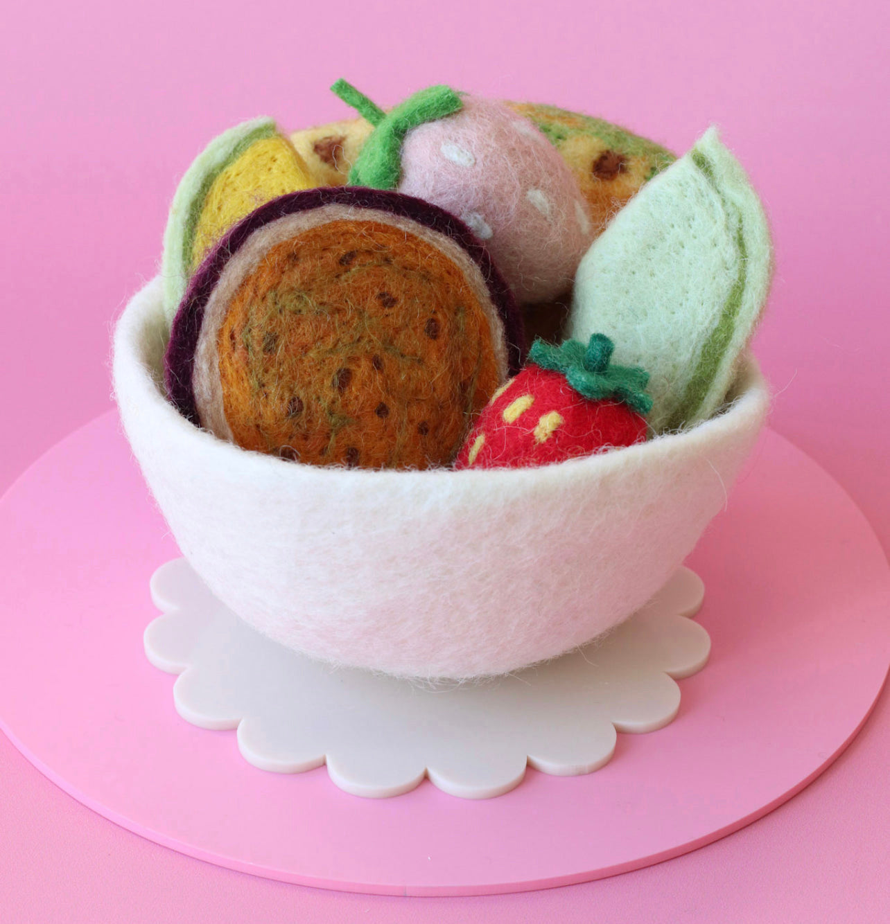 Fruit salad sets - choose your bowl colour