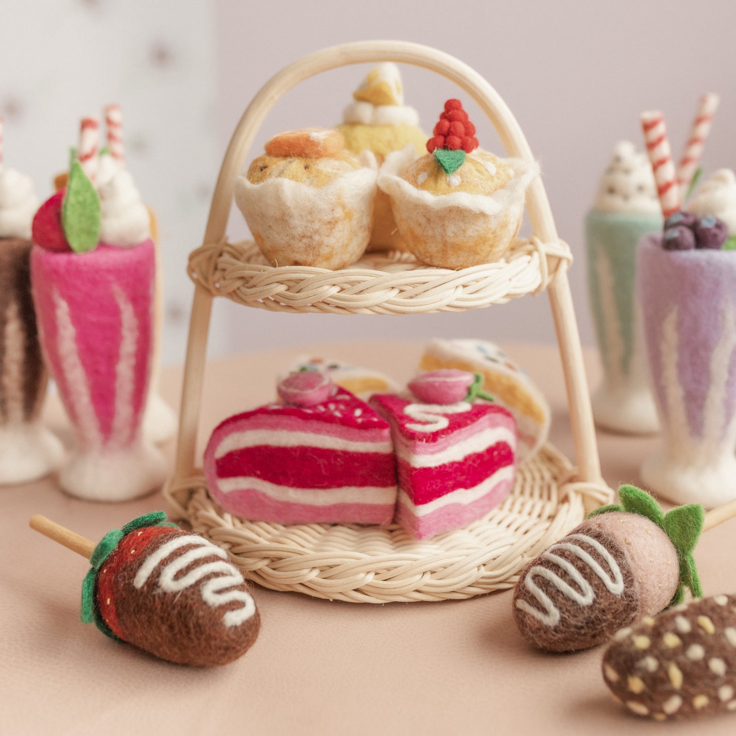 Strawberry Shortcake slice set - 2 slices