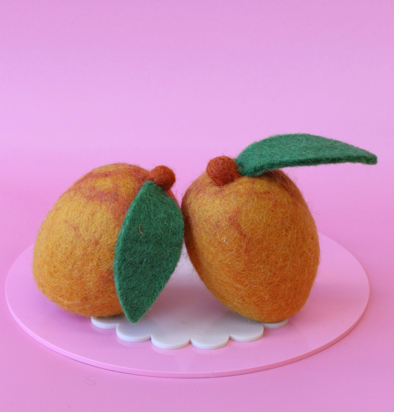 Large Felt Mangoes - 2 PCE SET