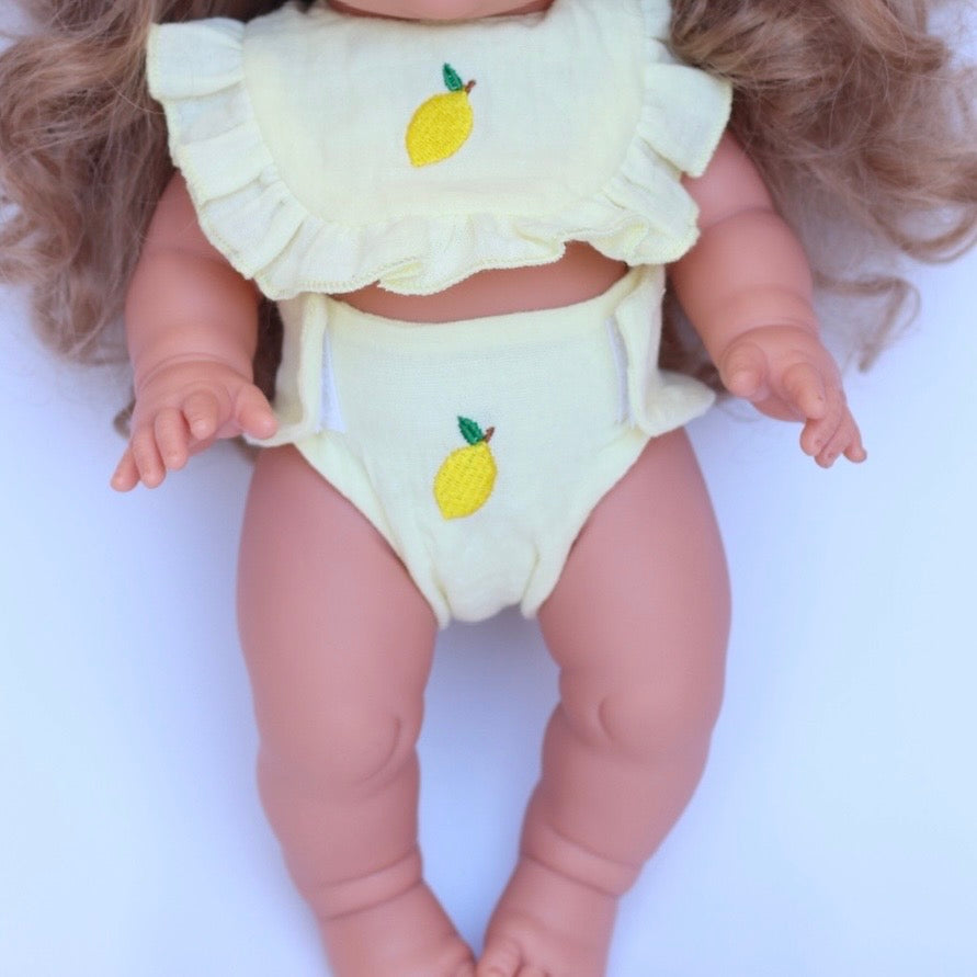 Lemon Bib + Diaper set ex GST 🍋