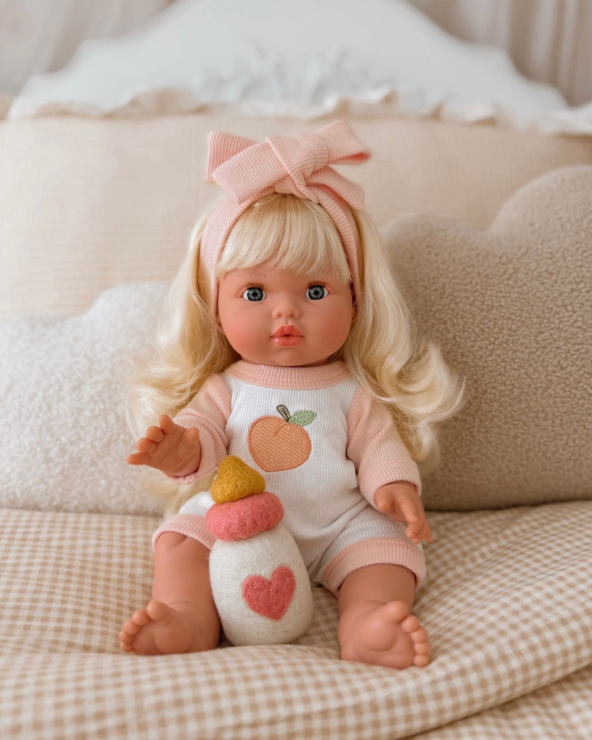 IN STOCK 🍑 Peaches & Cream Romper set (ex GST)