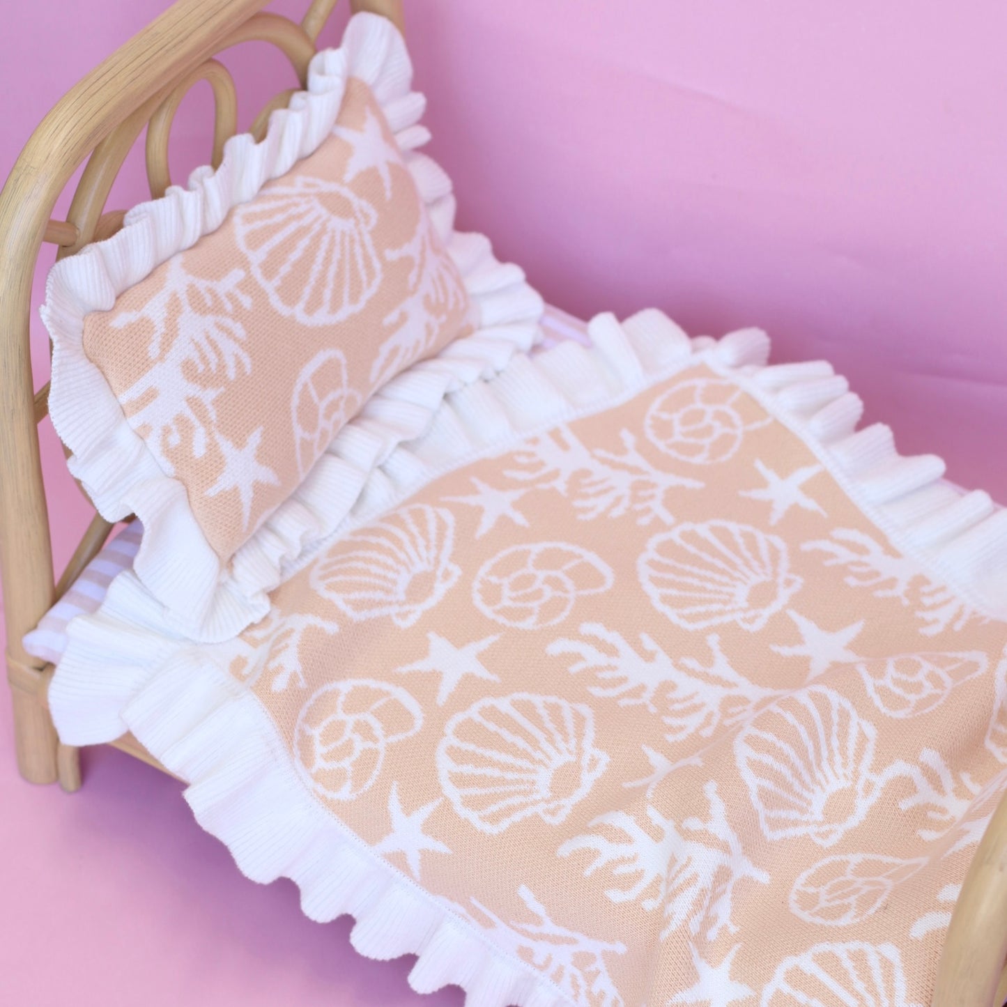 IN STOCK Shelly Luxury dolls bedding set (blanket + Pillow) $35.45 ex gst