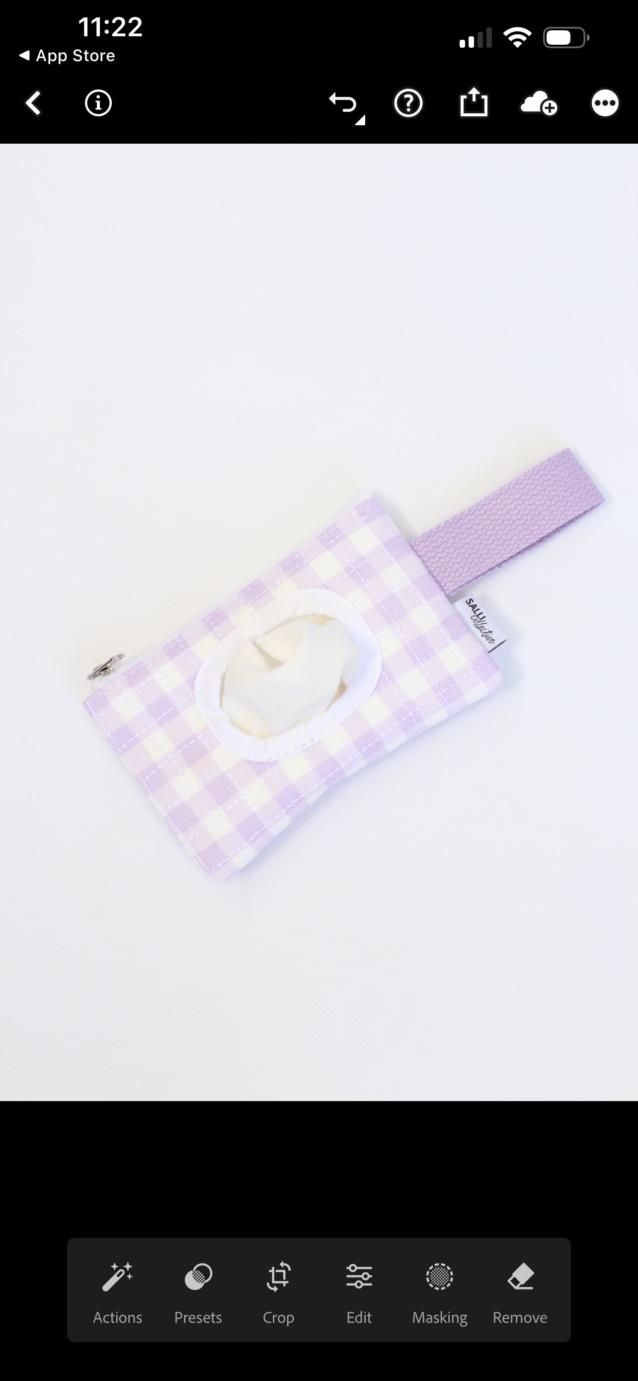 Coming soon Baby Doll play wipes - Purple Gingham