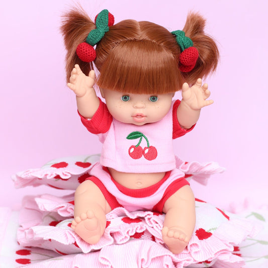 Cherry top + Bloomer shorts set ex GST 🍒