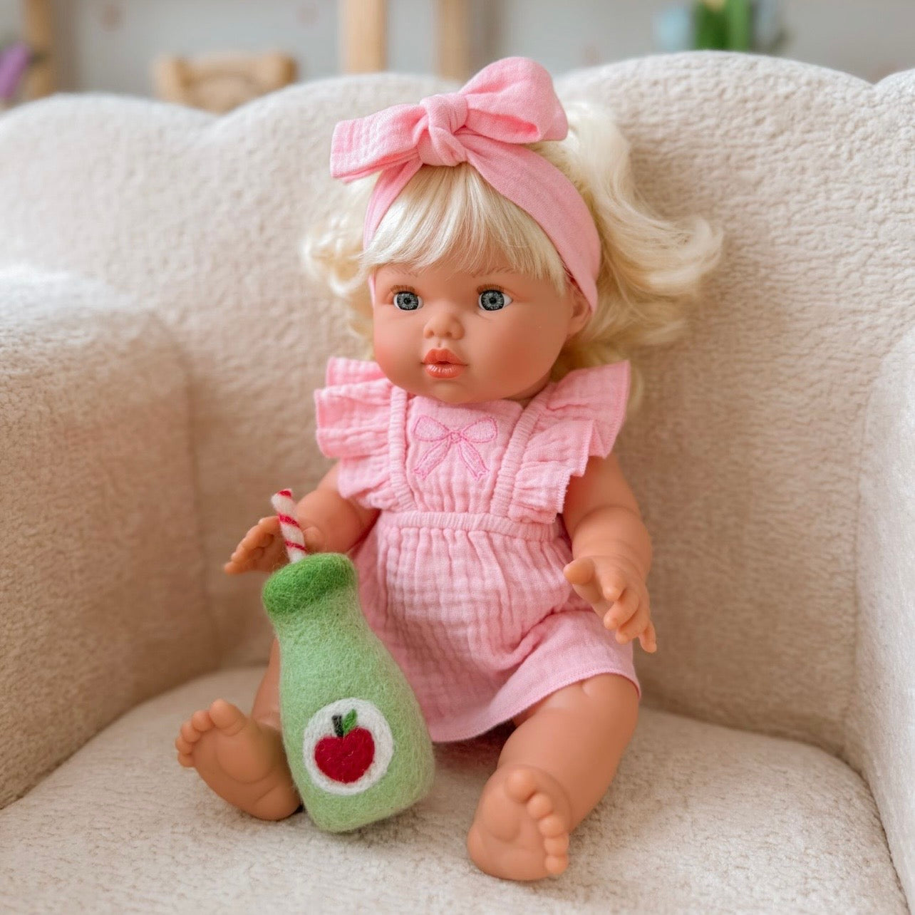 IN STOCK Pink Petal Bow dress + Bloomers + bow set ex GST