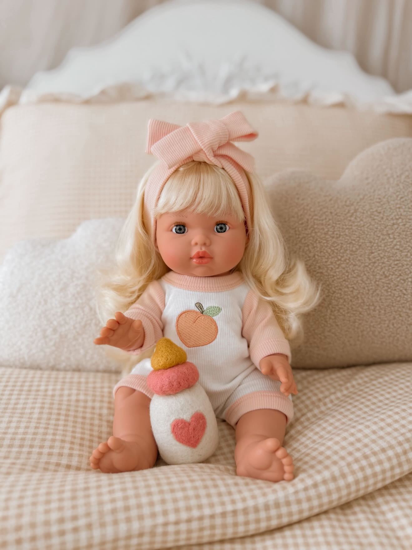 IN STOCK 🍑 Peaches & Cream Romper set (ex GST)