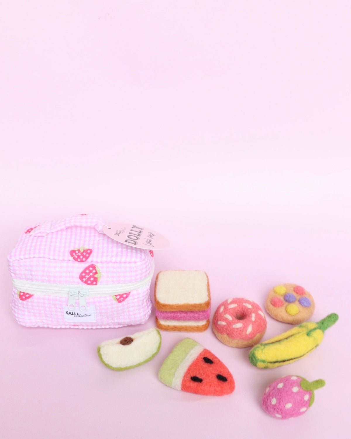 PRE ORDER Style 2 Dolly Lunch pack - Strawberry Fields 8 pce set (ex gst)