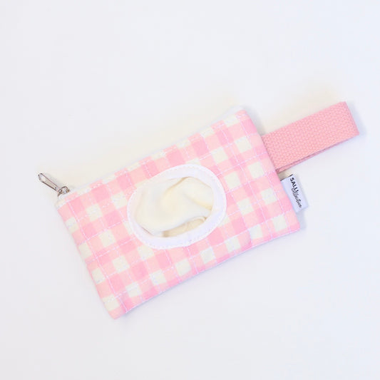 Coming soon Baby Doll play wipes - pink Gingham