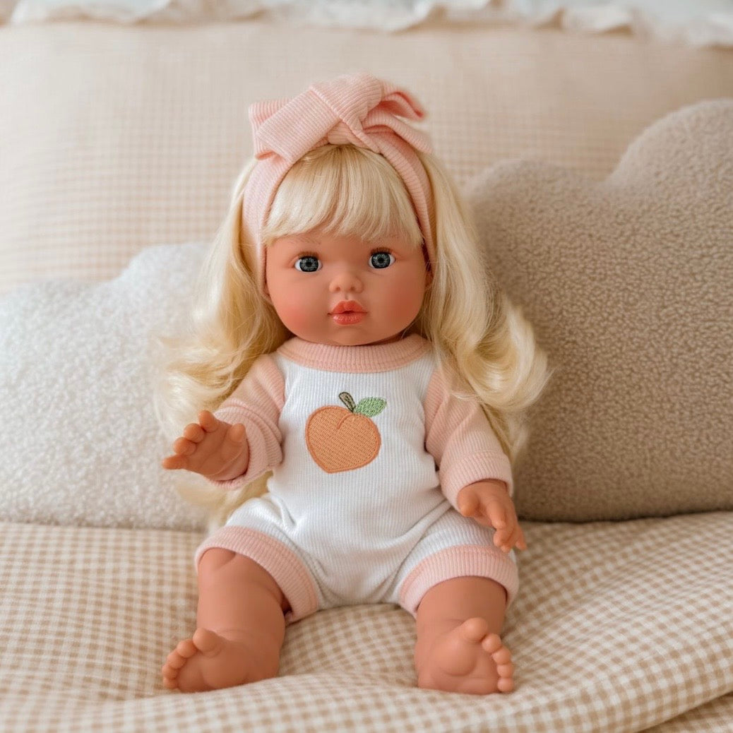 IN STOCK 🍑 Peaches & Cream Romper set (ex GST)
