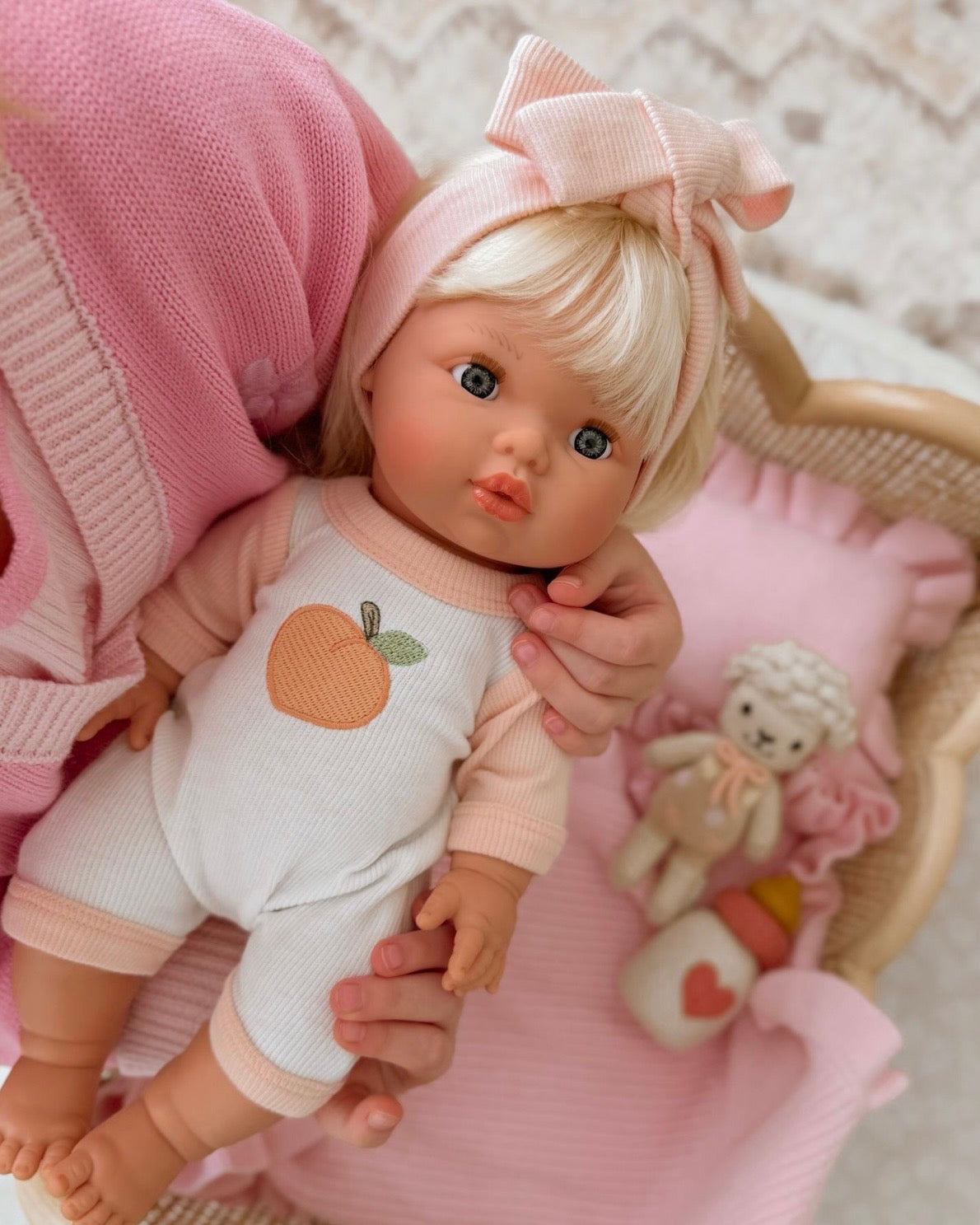 IN STOCK 🍑 Peaches & Cream Romper set (ex GST)