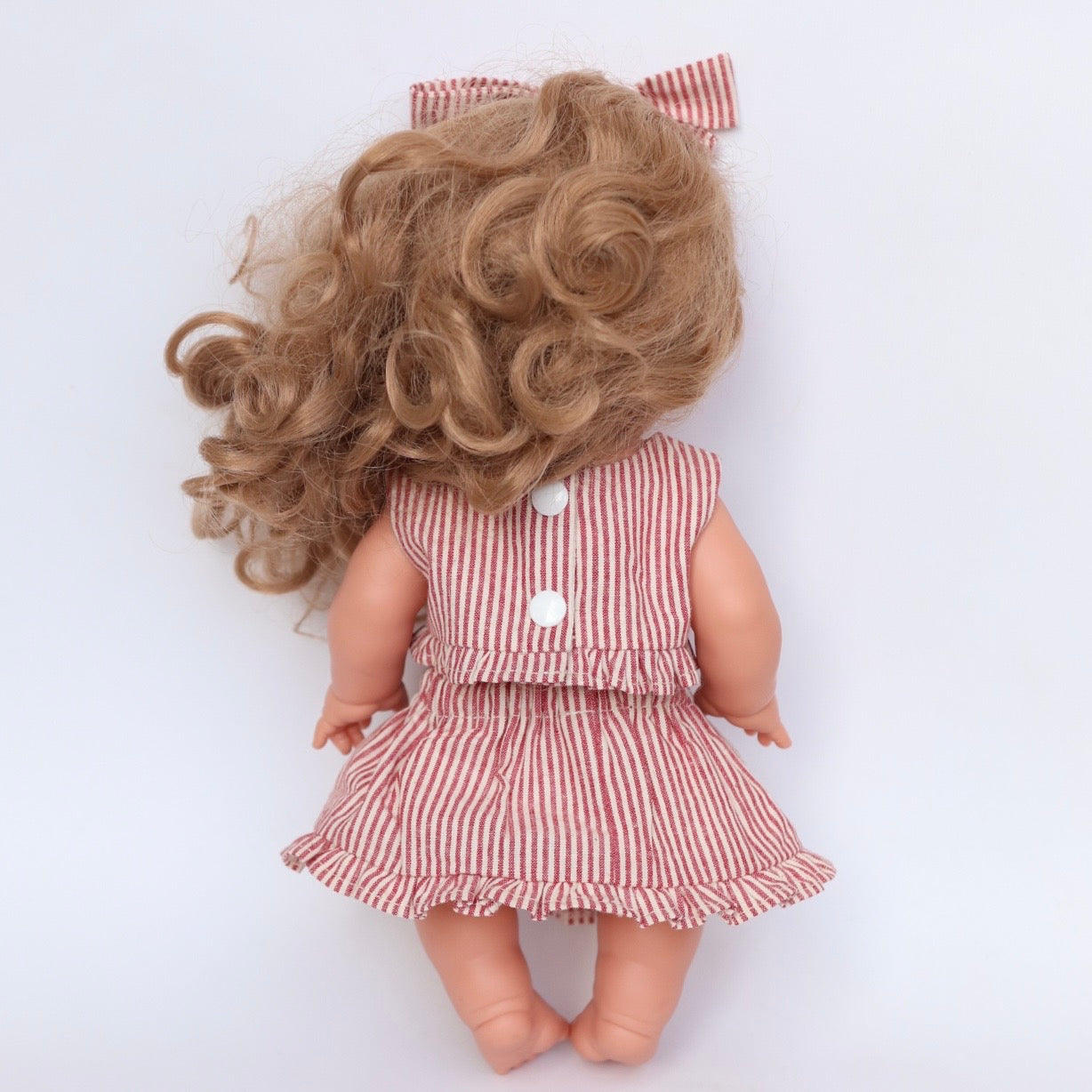 3-piece set in Croissant vintage Red Ivory pinstripe set ex GST