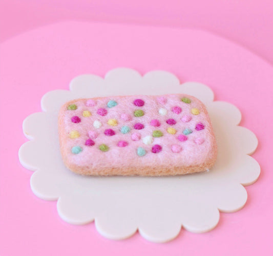 Pink sprinkle biscuit - 1 pc
