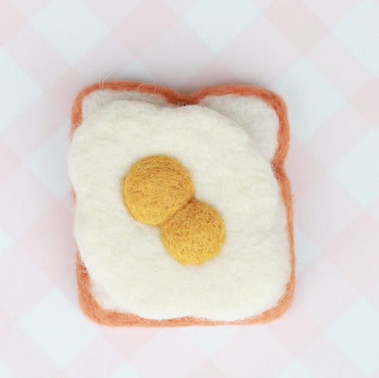 Lucky double yolk eggs on toast (egg removable)