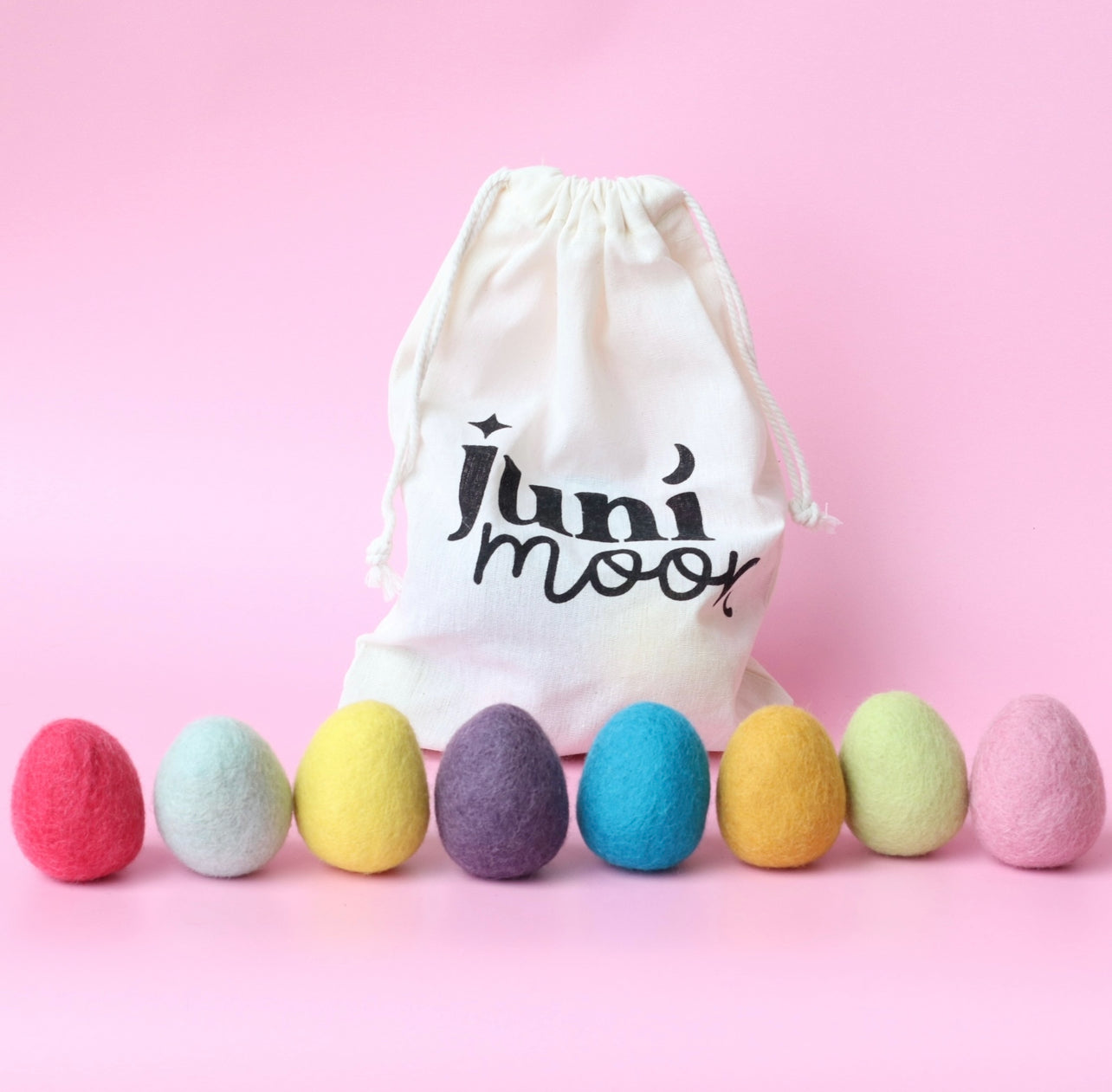 Hide and seek felt eggs - 8 Pce