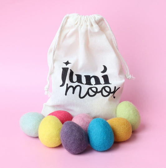 Hide and seek felt eggs - 8 Pce