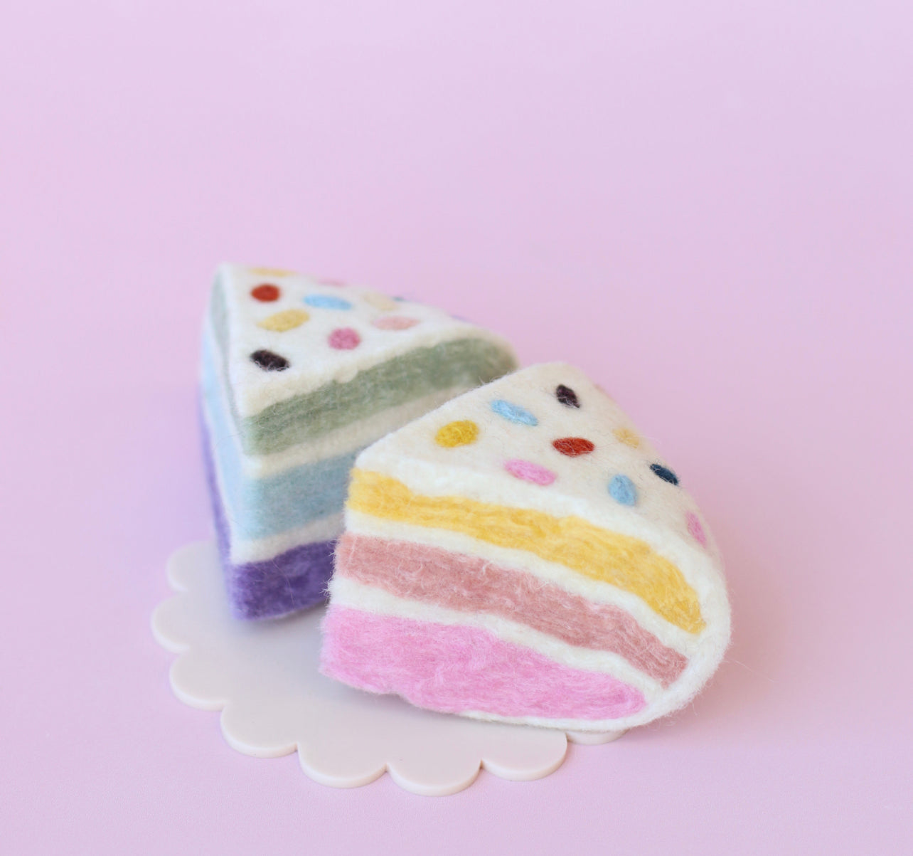 Confetti Birthday cake slices - 2 PCE SET