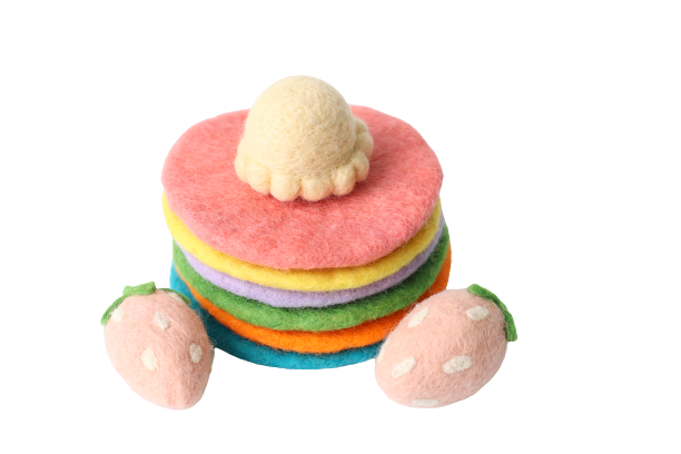 Rainbow pancake stack - 9 pce set