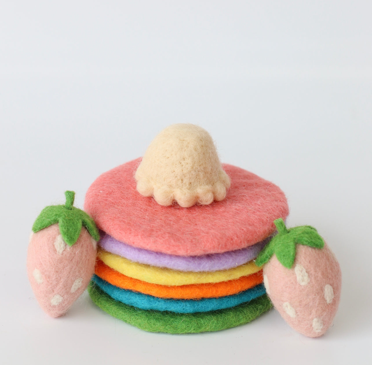 Rainbow pancake stack - 9 pce set