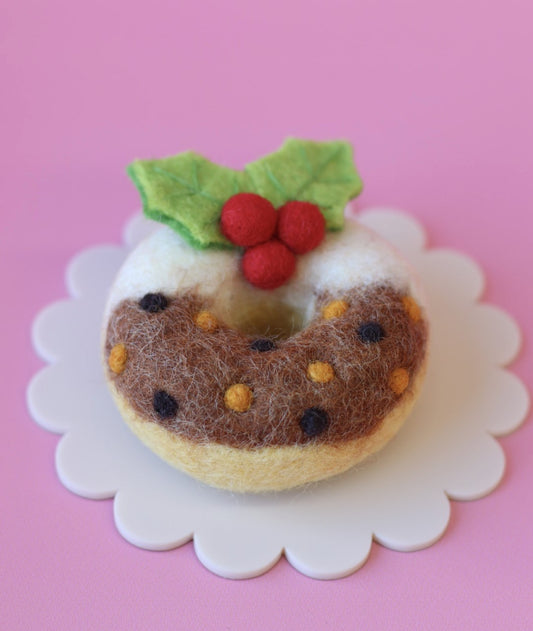 Plum Pudding Christmas Donut