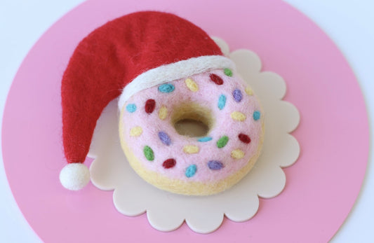 Donuts with Santa Hat